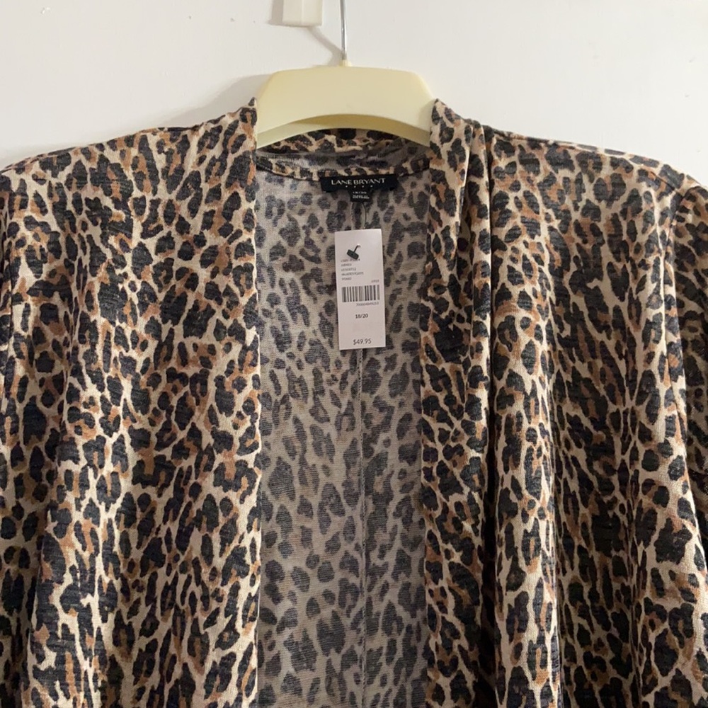 BNWT Lane Bryant Leopard Cardigan 18/20